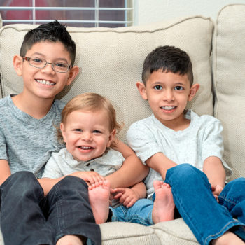 Isaac, Gabriel and Noah Portraits at Home